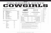 OKLAHOMA STATE COWGIRLS · OKSTATE.COM OSUATHLETICS COWGIRLTENNIS OKSTATE No. 7 Oklahoma State 2018 Big 12 Tennis COWGIRLS CHAMPIONSHIPS 18-3; 7-2 Big 12 Coach Chris Young April 26-29,