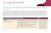 Covid 19 coronavirus: Global merger review update...– The FTC, in partnership with the DOJ Antitrust Division, will resume the practice of granting early termination (ET) of the
