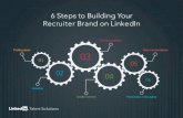 6 Steps to Building Your Recruiter Brand on LinkedIn · Adrian Frost Connecting data brains with data sets that create economic opportunity around the world San Francisco Bay Area