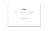 JPT SECURITIES LIMITEDMr. Jay Mehta had tendered his resignation from the position of Whole Time Director of the Company w.e.f. November 30, 2010, due to his pre-occupations. The Board