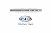 1 hour presentation Outreach Trainer Guide · Introduction to OSHA Presentation April 2017 i Outreach Trainer Overview OSHA’s History Until 1970, there were no national laws for