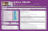 Alex Roth - AIA Seattle · Alex Roth Skill Name Proﬁciency Timeline Birthday 5/17/94 Elementary - High School 1999-2012 College 2012-2016 Brookstone SA Nov. 2016 - Jan 2017 Interests