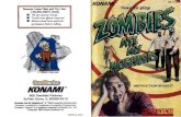 Zombies Ate My Neighbors - Nintendo SNES - Manual - … · 2016-12-10 · KONA Konami Game Hint and line: 1-900-896-HINT (4468) L70C per minute charge Touch tone phone required Minors