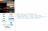 Securing Water for Ecosystems and Human Well-being: The ... · Climate Change and Flow Regimes: The Value of Enhancing Adaptive Capacity in a Changing Climate 32 Environmental Flows