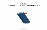 POWERBANK 3000mAh - Fresh 'n Rebel · Powerbank alleen in omgevingen waar het tussen de 5 en 45 ºC is. • Dek de Powerbank niet af met papier of andere materialen. Dat kan het koelvermogen