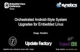 Upgrades for Embedded Linux Diego Rondini Orchestrated ... · 》 Network access (e.g. Wifi setup by the user) 》 Interaction with the user (notifications / acknowledgment) 》 Full