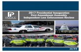 2017 Presidential Inauguration First Amendment Assembly ... · 2017 Presidential Inauguration First Amendment Assembly Independent Law Enforcement Review 5 officers down.14 In response,
