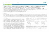 Review Article - OATextReview Article Interdisciplinary ournal of Chemistry nterisip e 21 doi 1151JC111 Volume 11 1-15 Anticancer, biophysical and computational investigations of half-sandwich