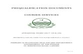 PREQUALIFICATION DOCUMENTS COURIER SERVICESeproc.punjab.gov.pk/BiddingDocuments/76449... · PREQUALIFICATION DOCUMENTS COURIER SERVICES ... (FOCAL PERSON: SHAHZAD ANJUM ǀ CONTACT