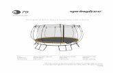 Trampoline & Enclosure Assembly Instructions...Before moving to the next step, ensure that the mat rod holders are correctly positioned with the mat rod holder tag outside the mat