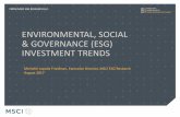 Environmental, social & governance (ESG) investment trends · 12/31/2016  · ESG LEADERSHIP: MSCI IS THE WORLD’S LARGEST ESG RESEARCH AND INDEX PROVIDER1 3 1By number of clients