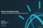 Watson Knowledge Catalog - PR3 Systems · 2018-11-15 · Knowledge Catalog Watson Studio Build, Deploy, Learn Discover Intelligent discovery of data with advanced classification and