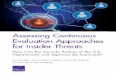 Assessing Continuous Evaluation Approaches for …...Assessing Continuous Evaluation Approaches for Insider Threats How Can the Security Posture of the U.S. Departments and Agencies