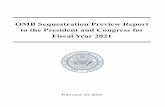 OMB Sequestration Preview Report to the President and ... · year status update on the limits and enacted appro- priations, if any, as well as a preview estimate of the 2021 adjustment