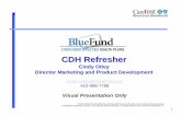 Consumer Directed Health Plans - CDH Refresher1 CDH Refresher Cindy Otley Director Marketing and Product Development Cindy.Otley@CareFirst.com 410-998-7788 Visual Presentation Only