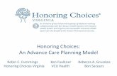 Honoring Choices: An Advance Care Planning Model · Honoring Choices: An Advance Care Planning Model . ... • Inform patients of their right to accept or refuse health care ... •