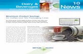 Dairy & 10 Beverages News - Mettler Toledo · METTLER TOLEDO Dairy&Beverages News 10 3 Röstfein Assures Quality with Dynamic Weighing Technology From "Mocca Fix" to the organic coffee