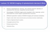 Lecture 18: NSOM imaging of optoelectronic devices & filmslzang/images/Lecture_18... · • Optoelectronic materials can be organic or inorganic semiconductors, or even metals (nanocrystal