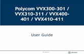 Polycom VVX300 / VVX310 / VVX400 / VVX410 · 7 / Phone views Your phone has four main Views: Lines view, Home view, Calls view (when you are on the line) and Screensaver view (VVX300/310
