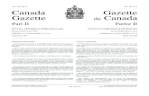 ...2011/02/16  · 78 2011-02-16 Canada Gazette Part II, Vol. 145, No. 4 Gazette du Canada Partie II, Vol. 145, no 4 SOR/DORS/2011-5 Registration Enregistrement SOR/2011-5 January