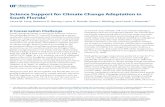 Science Support for Climate Change Adaptation in South Florida · Science Support for Climate Change Adaptation in South Florida 3 developing carbon sequestration activities, and