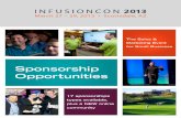 INFUSIONCONcdn.infusionsoft.com/site/infusioncon/13/downloads/...collateral or video promotions Banner ad on the online community Option to include a promotional item in the attendee