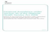 Financial Assistance under Section 40 of the National Health … · 2018-07-13 · Financial Assistance under Section 40 of the National ... State's Guidance under section 42A of