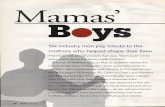 Mamas'archive.lib.msu.edu/tic/golfd/article/2005may26.pdf · mamas' boys who have earnest relationships with their mothers. Golfdom thanks them for sharing their stories. Matt Shaffer: