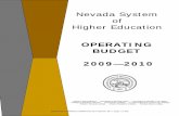 Nevada System of Higher Education · 2016-11-09 · NEVADA SYSTEM OF HIGHER EDUCATION BOARD OF REGENTS Mr. James Dean Leavitt, Chairman Dr. Jason Geddes, Vice Chairman Mr. Mark Alden