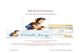 mailchimp - IT Learning Pods MailChimp Why use MailChimp? MailChimp is an online application that can