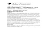 Supporting Document 1 (at Approval) · Supporting Document 1 (at Approval) APPLICATION A1049 – FOOD DERIVED FROM HERBICIDE-TOLERANT, HIGH OLEIC ACID SOYBEAN LINE MON87705 SAFETY