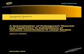 A Generalization of Pythagoras's Theorem and Application ...A Generalization of Pythagoras’s Theorem and Application to Explanations of Variance Contributions in Linear Models December