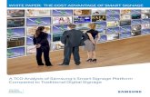 White PaPer: the cost advantage of smart signage...White PaPer: the cost advantage of smart signage a tco analysis of samsung’s smart signage Platform compared to traditional digital