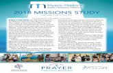 2018 MISSIONS STUDY...2018 MISSIONS STUDY WHEN I LOOK BACK over the brief history of the Week of Prayer for State Missions and the Myers-Mallory State Missions Offering, I am overwhelmed