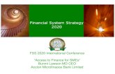 Financial System Strategy 2020 - Central Bank of Nigeria to Finance for SMEs_Bunmi Lawson.pdfAs at May 2007 14 fully licensed in Nigeria CBN has so far received 144 applications from