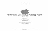 FIPS 140-2 Non-Proprietary Security Policy · Apple Inc. ©2019 Apple Inc. This document may be reproduced and distributed only in its original entirety without revision Apple CoreCrypto
