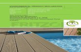 ENVIRONMENTAL PRODUCT DECLARATION Industry …WPC decking profiles in accordance with DIN EN 15534:2014, Parts 1 - 4 are used as flooring and can only be used as non-load-bearing structural