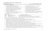 T. Kim Parnell, Ph D, PEparnell-eng.com/wp/wp-content/uploads/Parnell_Kim_CV.pdf · CV of T. Kim Parnell, PhD, PE Page 1 Parnell_Kim_88s.docx T. Kim Parnell, Ph D, PE 1150 Kelsey