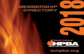 MEMBERSHIP DIRECTORY 2018schpba.org/.../uploads/2019/03/SCHPBA_Directory_2018_3.pdf · 2019-03-09 · Todd Harkrider Harky’s Chimney & Home Services 5126 Sunlight Hill Court Spring,