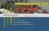 5 Passage Rotary Joint - IGATEC GmbH · 5-Passage Rotary Joint Dimensions: IGATEC Rotary Joints will be used wherever miscellaneous liquid and/or gaseous fluids have to be fed into