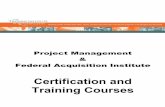 Certification and Training Courses · 2018-08-27 · Project Risk Management 14 Project Quality Management 15 Project Communications Management 16 Project Human Resource Management