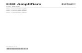 CXD Amplifiers - QSCCXD Amplifiers User Manual CXD4.2 — 4 Channel, 2000 W Ampliﬁ er CXD4.3 — 4 Channel, 4000 W Ampliﬁ er CXD4.5 — 4 Channel, 8000 W Ampliﬁ er TD-000367-01