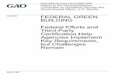 GAO-15-667, FEDERAL GREEN BUILDING: Federal Efforts and ... · BUILDING Federal Efforts and Third-Party Certification Help Agencies Implement Key Requirements, but Challenges Remain