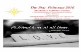 The Star February 2016 - bethlehemlutheranwahoo.orgbethlehemlutheranwahoo.org/wp-content/uploads/2016/01/February-… · The Star February 2016 Bethlehem Lutheran Church A community