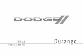 2018 Dodge Durango Owner's Manual - Microsoft · driving off-road, or working the vehicle, don’t overload the vehicle or expect the vehicle to overcome the natural laws of physics.