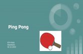 Ping Pong - KTH … · Ping Pong KTH Kista Stockholm 02.12.2019. Pipes & Flow Control Pipes are one-directional streams of data that operates within a single machine. When the pipe
