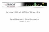 Cloud Computing Panel Jan 13 2011 - dallasiia.org · • Key’privacy’and’security’exposures’arising’from’cloud’compu5ng’ ... IaaS PaaS SaaS Infrastructure as a Service