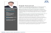 Rajat Kaushal Profile TCE Rajat Kaushal.pdf · Marketing Rajat is the Head of International Sales & Marketing at Tata Consulting Engineers Limited (TCE), a wholly-owned subsidiary