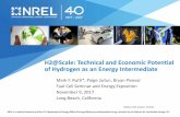 H2@Scale: Technical and Economic Potential of …H2@Scale: Technical and Economic Potential of Hydrogen as an Energy Intermediate Mark F. Ruth*, Paige Jadun, Bryan Pivovar Fuel Cell