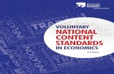 Voluntary national ContEnt StandardS · 2020-04-03 · Voluntary national Content StandardS in eConoMiCS v Preface The Voluntary National Content Standards in Economics was first